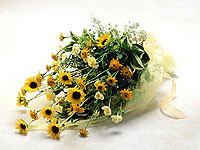 ヒマワリの花束